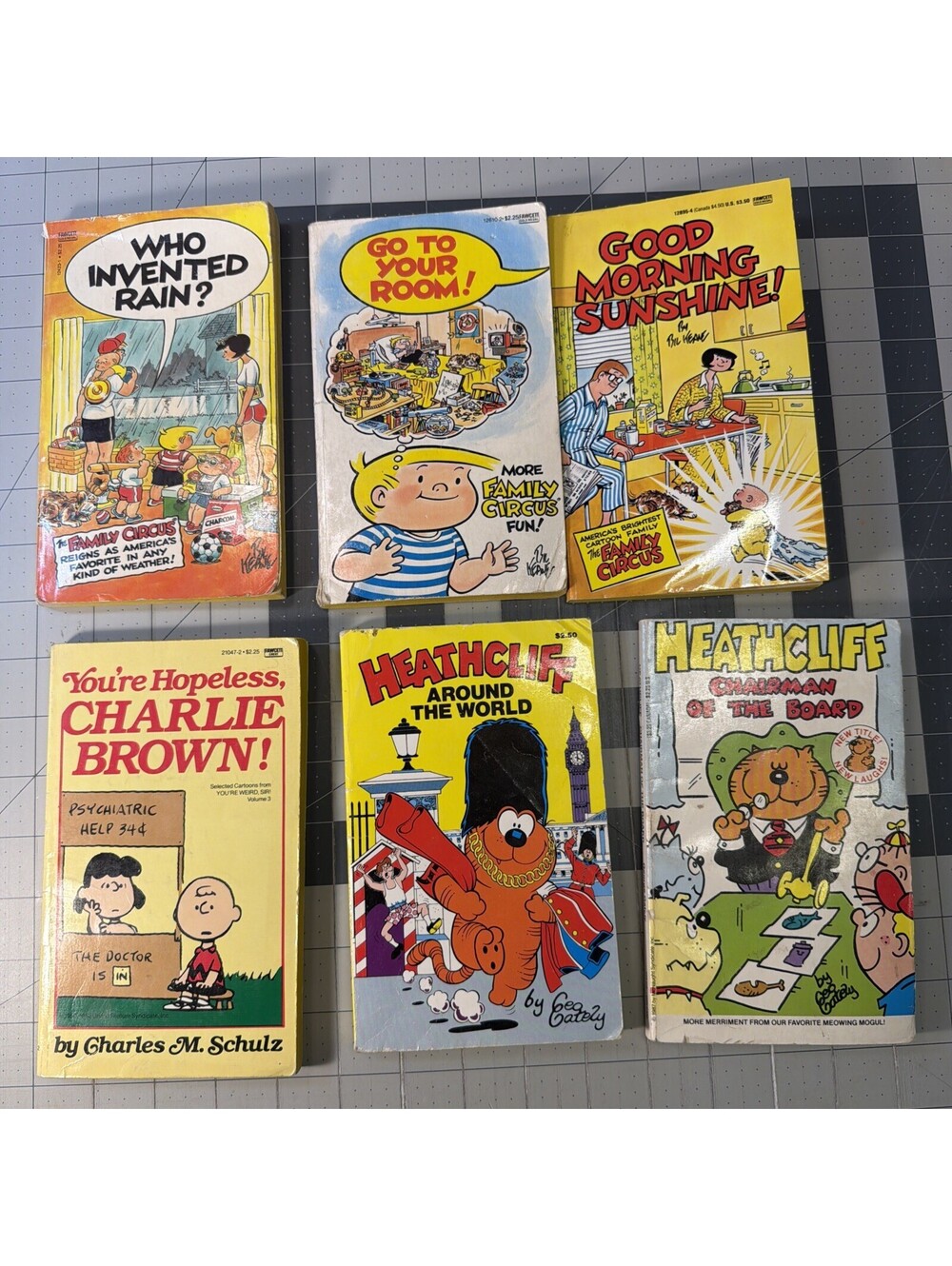 Vintage Paperbacks 80’s Comic Books: Charlie Brown, Heathcli